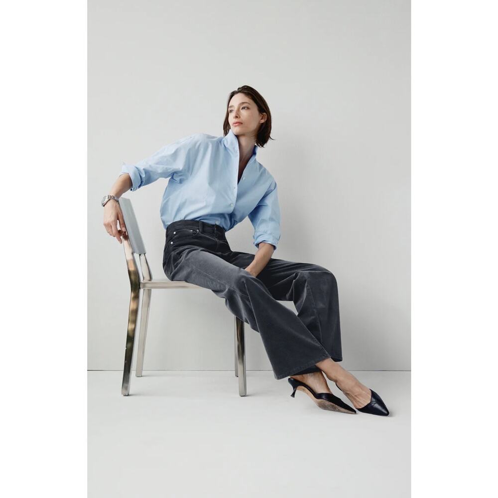AYR The Big Salad Wide Leg Corduroy Pants Smoke 34